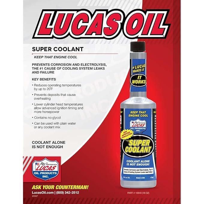 LUCAS TURBODRIVE LUCAS 10640 SUPER COOLANT, 16 OZ, 473 ML - Image 2